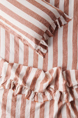 SHIPS JULY - Tobacco Stripe Fitted Sheet