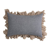 NEW - Pepperberry Check Full Ruffle Pillowcase Set