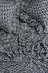 NEW - Pepperberry Check Flat Sheet