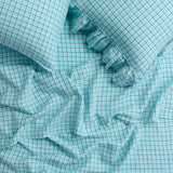 NEW - Fairywren Check Flat Sheet