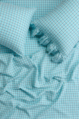 NEW - Fairywren Check Fitted Sheet