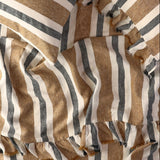 SHIPS MID NOVEMBER - Taupe Stripe Fitted Sheet