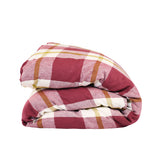 SHIPS SEPTEMBER - Plum Check Duvet Cover
