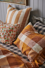 Licorice Gingham Fitted Sheet