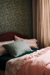 SHIPS JULY - Blush Stripe Flat Sheet