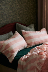 SHIPS JULY - Blush Stripe Flat Sheet