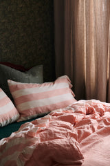 SHIPS JULY - Blush Stripe Flat Sheet