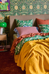 Mulberry Gingham Full Ruffle Pillowcase Set