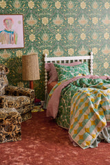 Mulberry Gingham Duvet Cover