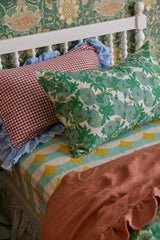 Terracotta Ruffle Flat Sheet
