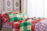 SHIPS MID NOVEMBER - Lilac Gingham Fitted Sheet
