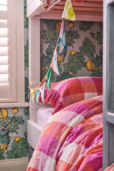 SHIPS MID NOVEMBER - Sherbet Check Duvet