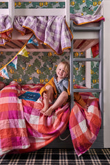 SHIPS MID NOVEMBER - Sherbet Check Duvet