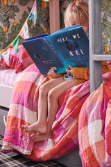 SHIPS MID NOVEMBER - Sherbet Check Duvet