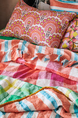 SHIPS MID NOVEMBER - Sherbet Check Duvet
