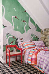 SHIPS MID NOVEMBER - Sherbet Check Fitted Sheet