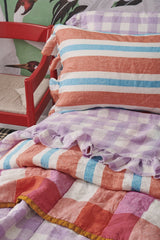SHIPS MID NOVEMBER - Lilac Gingham Pillowcase Sets