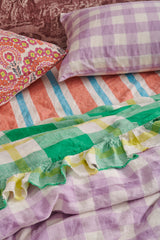 SHIPS MID NOVEMBER - Lilac Gingham Duvet Cover