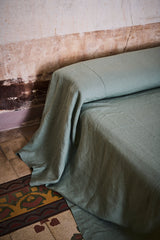 NEW - Fog Heavyweight Linen Bedcover