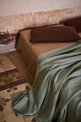 NEW - Fog Heavyweight Linen Bedcover