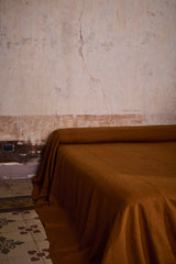 NEW - Terracotta Heavyweight Linen Bedcover