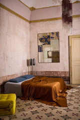 NEW - Terracotta Heavyweight Linen Bedcover