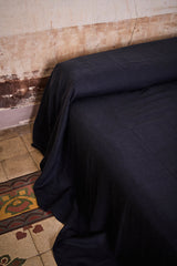NEW - French Navy Heavyweight Linen Bedcover