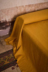 Saffron Heavyweight Linen Bedcover