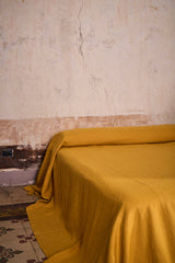 Saffron Heavyweight Linen Bedcover