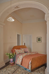 Mulberry Gingham Ruffle Flat Sheet