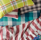 SHIPS APRIL - Peacock Check Fitted Sheet