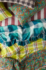 SHIPS APRIL - Peacock Check Flat Sheet