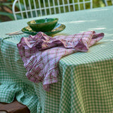 NEW - Marmelatta Check Napkin with Ruffle