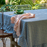 Pesca Stripe Napkin with Ruffle