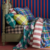 SHIPS APRIL - Peacock Check Pillowcase Sets