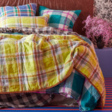 SHIPS APRIL - Peacock Check Duvet Cover