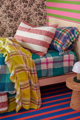 SHIPS MID NOVEMBER - Citron Check Flat Sheet