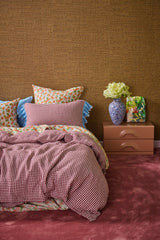 Mulberry Gingham Duvet Cover