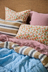 Mulberry Gingham Ruffle Flat Sheet