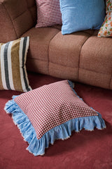 Mulberry Gingham Cushion