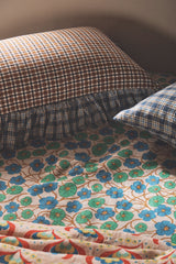 SHIPS SEPTEMBER - Sparrows Check Full Ruffle Pillowcase Set
