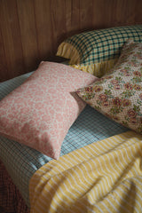 NEW - Banksia Check Full Ruffle Pillowcase Set