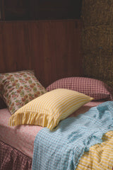 NEW - Fairywren Check Flat Sheet