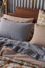 NEW - Pepperberry Check Flat Sheet