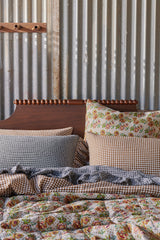 NEW - Pepperberry Check Flat Sheet