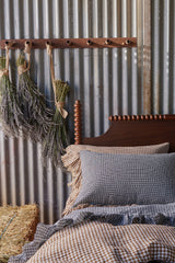 NEW - Pepperberry Check Flat Sheet