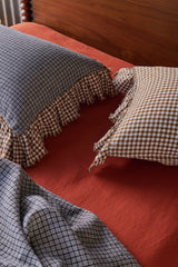 NEW - Pepperberry Check Flat Sheet
