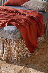NEW - Pepperberry Check Fitted Sheet