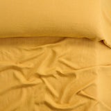 Saffron Heavyweight Linen Bedcover