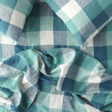 SHIPS APRIL - Peacock Check Flat Sheet